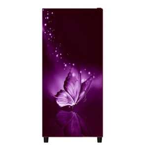 Walpaper Stiker Kulkas 1 Pintu Ukuran 120cm x 60 cm Motip Bunga Cetak Sendiri Bisa COD