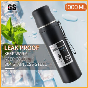 Stainless steel Vacuum Tumbler Thermos Insulated Vacuum Cup Sport Water bottle Cold and Hot Portable Bottle1000ml