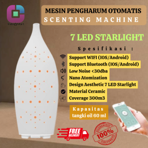 ALLEGRA SCENTING MESIN PENGHARUM RUANGAN OTOMATIS WIFI WITH 7 LED STARLIGHT