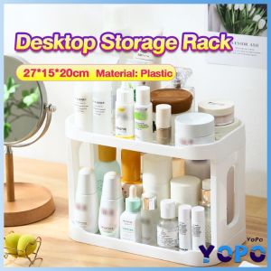 YP 2 Layers Simple Desktop Storage Rack Shelf Table Organizer Cosmetic Jewelry Bathroom Rack