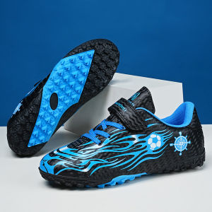 Velcro childrens soccer shoes with spikes for outdoor use professional training shoes for primary and secondary school students youth sports sneakers