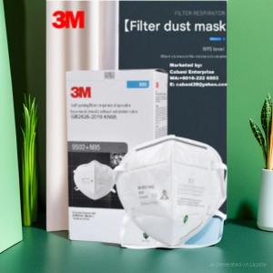 3M 9502+ N95 Particulate Respirator Mask NIOSH Approved Face Mask Flat-Fold Vertical Style 50-Count Box