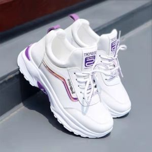 พร้อมส่งจากไทย HK021 รองเท้าแฟชั่นหญิง ผ้าใบผู้หญิง รองเท้าลําลองเสริมส้น รองเท้าลําลองสตรี