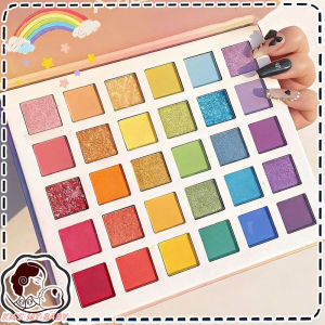 30-Color Rainbow Eyeshadow Palette - Pearl & Sequins Stage Makeup Essentials