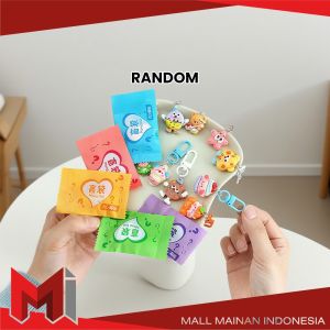 MallMainan-C1341 Blind Bag Gantungan Kunci Mini Karakter Random Ganci Tas Lucu / Keychain Candy Cute