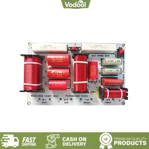 [VSC] High Mid Low Frequency Speaker Crossover 480W Hi-Fi Grade Audio Frequency Divider 850Hz/5800Hz 4-8 Ohm for Home Stereo