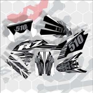 Decal/Stiker crf 150L WR155/Gordon/ DTracker /KLX BF full body(Bisa ganti warna+nama+no)