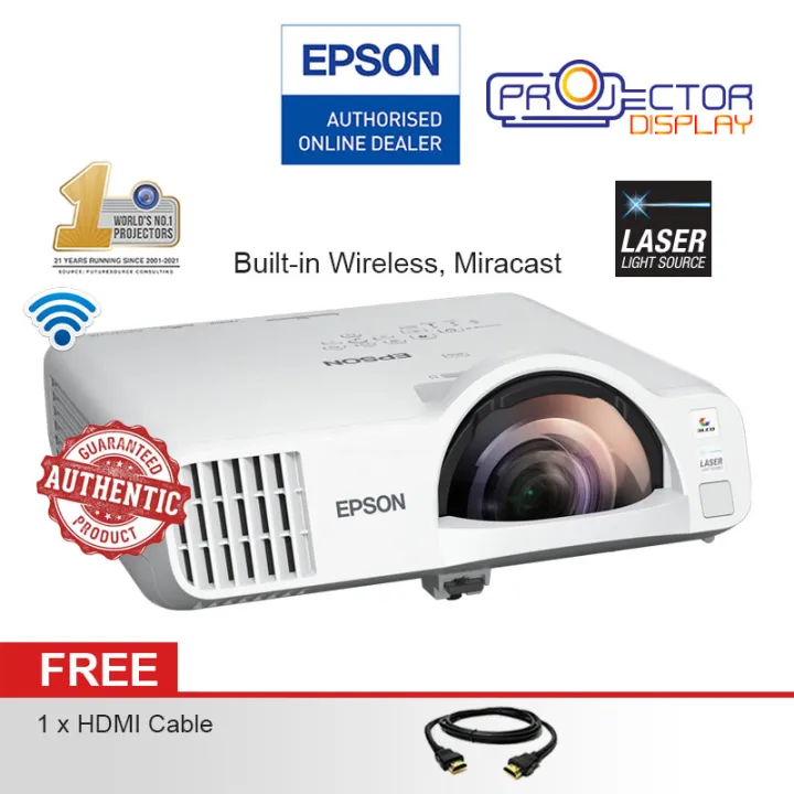 Epson Wireless Business Laser Short Throw Projector | EB-L200SX | EB-L210SW | EB-L210SF | Wireless Projector | 3LCD Projector