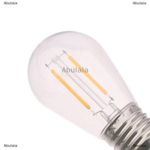 [COD] Abulaia หลอดไฟ LED พลาสติก S14 E27 E26 3V 120V สีขาวอบอุ่น2W 1W หลอดไฟแตกสำหรับสตริงไฟตกแต่งคริสต์มาส
