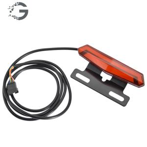 【New Arrival】LED Brake Warning Light High-Brightness Ebike Turn Functional Tail Light Easy Installation for 36V 48V Electric Bike