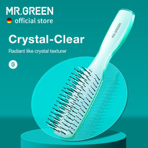 MR.GREEN Hair Brush Crystal Scalp Massage Combs Volumizing Hair Styling Fine Tooth Detangling Tool For Long Wet Dry Hair Women Gift