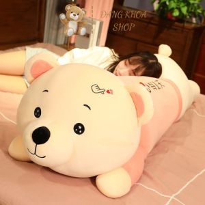Gối Ôm Gấu Nằm Bắn Tim - Gấu Bông Gối Ôm Hình Gấu Nằm Bắn Tim Cực Yêu Hàng Chuẩn Chất Lượng Cao HADA