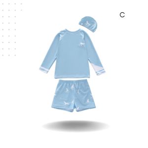 3 pcs Quality Swimming Suit Kids Baju Baby Boys Baju Renang Quality kids Swimwear 1-14 Yrs Old