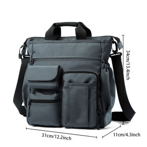 MOYYI fashion business office handbag bag korean style crossbody laptop sling bag casual working shoulder Messenger Bags canvas bag for men