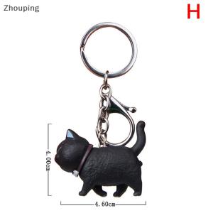 【ZP】 Cute Jewerry Mới đáng yêu mèo con mèo Keychain Keyring túi xách mặt dây chuyền trang trí trẻ em Đồ chơi Quà Tặng
