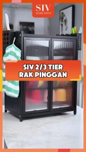 SIV 2/3Tier Rak Pinggan Stainless Steel Dish Rack Dish Drainer Dish Rak Kitchen Plate Drying Rack Storage