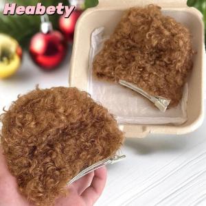Heabety 1Pair New Cute Puppy Ears Side Clips For Girls Plush Hairpin Kawaii Barrettes Headwear Kids Hair Accessories Gifts