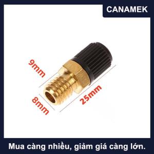 【CANAMEK】 1 cái tự làm phụ kiện máy nén khí Tank Fill van lục giác Brass Tank Fill van M8 M10 Threaded van lõi