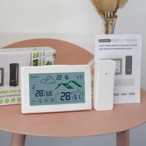 Programmable Intelligent Touch Display Temperature Humidity Monitor With Low Warning & Historical Data Tracking