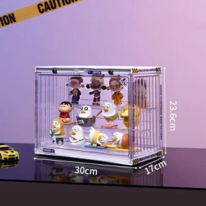 【Gods House】Clear Acrylic Blind Box Showcase Storage Display Stand Toys Dustproof Display Cabinet Toy Doll Anime Figure Organizer