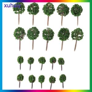 xuhaiy 20ชิ้นไม้พุ่มพืชทหารฉากทรายต้นไม้ภูมิทัศน์แบบ deor