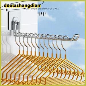 [Duola] Versatile Wall-mounted Hanger Storage Space-saving Foldable Clothes Hanger Rack Windproof Anti-slip Organizer