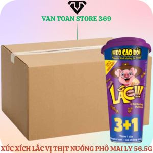 Xúc xích HEO CAO BỒI lắc hương vị thịt nướng phô mai ly 56.5g