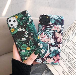 CrashStar Luminous Matte Flower Vintage Hard Phone Case For iPhone 15 14 Pro Max Plus 13 12 11 Pro Max Mini XS XR X 8 7 6S 6 Plus SE 2020 Back Cover 【Ready Stock & Fast Delivery】
