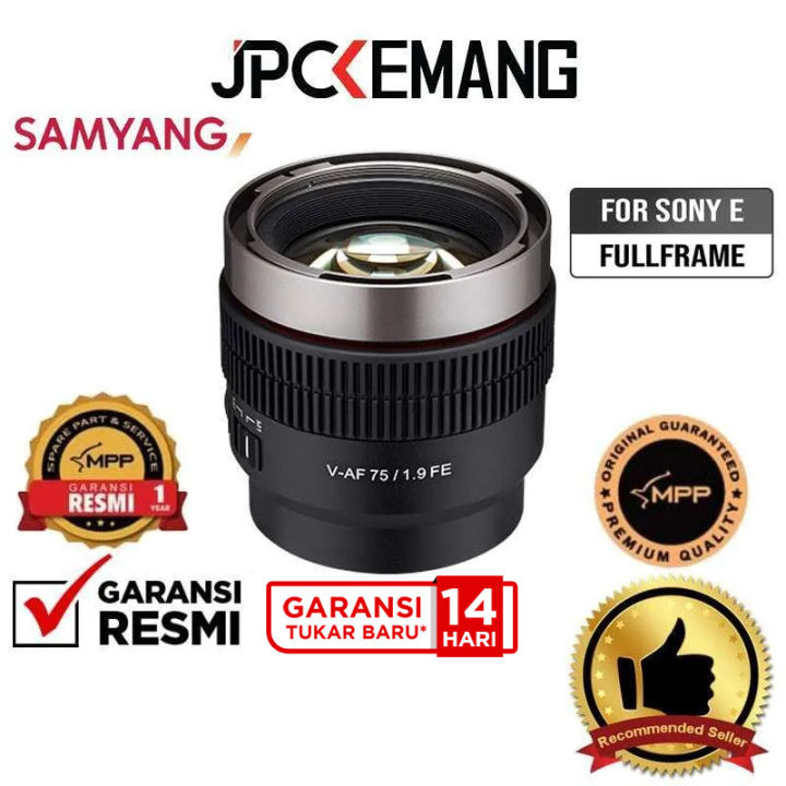 Samyang v af 75mm t1 9 sony fe fullframe vaf 75 mm cine lens jpc kemang