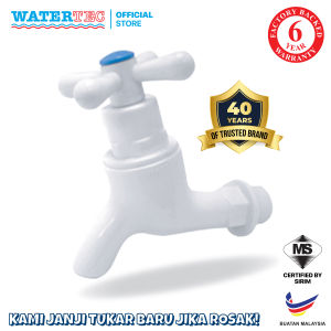 Watertec Bib Tap 301 X Handle White Plastic Bathroom Taps Faucet Kepala Paip Putih Plastic Original Watertec Malaysia Official Store