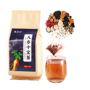 Fasimiyu ชาสมุนไพรจีน ชาโสม ชาจีน ชาผู้ชาย ชาเพื่อสุขภาพ โสม + มัลเบอร์รี่ + โกจิเบอร์รี่ + มากา + ฟู่หลิง + เม็ดบัว + หวงจิง และสมุนไพรธรรมชาติอื่น ๆ อีกมากมาย