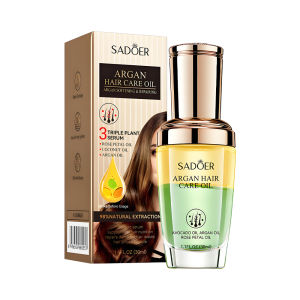 SADOER Serum Treatment Rambut Argan Oil 30ml Hair Salon Perfect First Essential Tonic Pelembab Rambut Indah Bersinar Berkilau Sehat Kuat Anti Kering Kusam Bercabang Perawatan Rambut Kulit Kepala Aman Hair Treatment Care Beauty Product