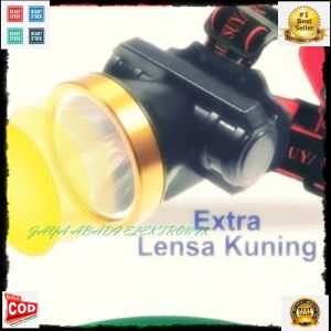 G402 ORIGINAL KUNING PUTIH HEADLAMP 20 W WATT LED LAMPU SENTER KEPALA PALA HEAD LAMP WATERPROOF LS