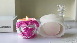 Flexible Silicone Crafting Mold Holder Moulds Heart Shape Storage Cup Moulds Suitable for Home Decors Enthusiasts