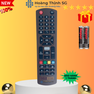 Remote điều khiển đầu thu AVG  điều khiển tivi truyền hình kỹ thuật số AVG - Tặng kèm pin