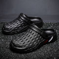 TRSOYE 2024 Summer Hole Shoes Men Sandals Fashion Non-slip Outer Wear Thick-soled Big Size 46 47. 