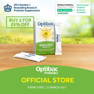 Optibac Probiotic Supplements Bifido & Fibre 10 Sachets Buy 2 for 25% OFF