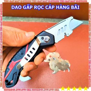 Dao gấp tuốt cáp điện dao rọc cáp vật liệu thép không gỉ siêu bền bỉ lưỡi rất sắc bén
