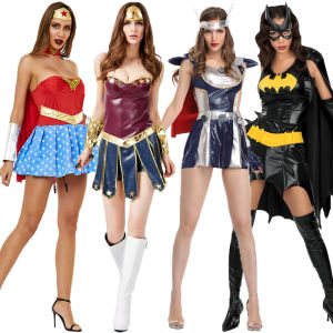 Marvel Women Superhero Costume Adult Supergirl Cosplay Dress Sci-Fi Movie Superwomen Uniform Outfit Halloween Fancy Dress