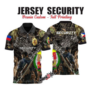 SECURITY FULL PRINTING Polo Shirts for Men 3D Shirt Full Sublimation for Men Women Uniform Polo Shirt