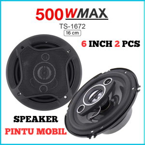 COD Cepat Pcinener Speaker Pintu Mobil  kanan kiri Subwoofer Mobil 6 Inch HiFi 500 W 2PCS - TS-1672