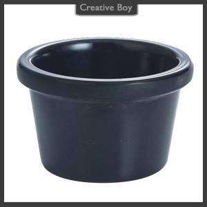 [Creative] Sauce Bowl Gravy Boats Round Glossy Melamine 6cm 50ml Black Mini Dipping Cup American Tableware for Cafe