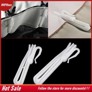【COD】🔥🔥🔥 10Pcs Curtain Hanging Hooks Ring Window White Plastic Curtain Hook For Home Office Curtain Accessories 7cm 8.5cm