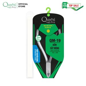 Kềm Cắt Móng Thép Chuyên Dụng Mỹ Phẩm Quyên Chính Hãng QM-19 Cốt Êm Siêu Bền Siêu Bén - TẶNG DŨA