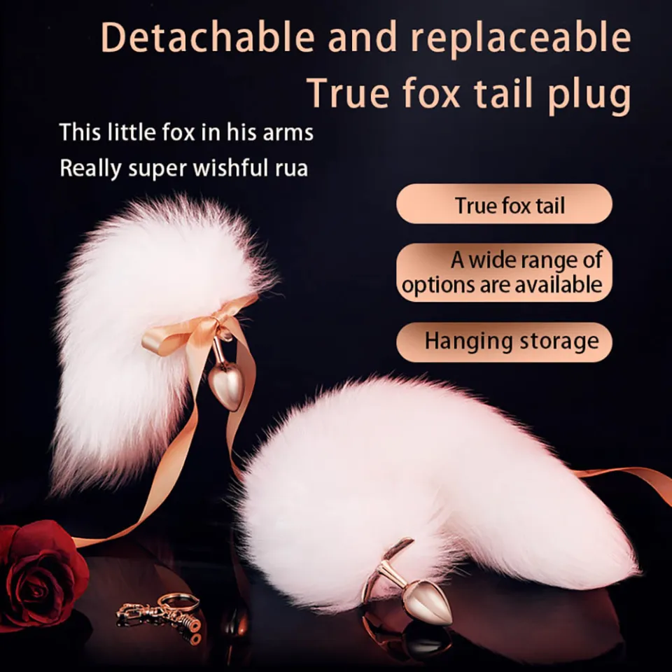 Real Fox Tail Plug Cute Butt Plug Set Feather Plug Anus Expander Stimulate  Product Sex Accessories for Women | Lazada