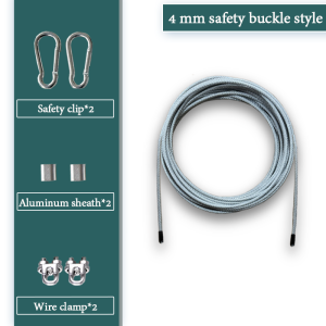 Clothesline drying line outdoor stainless steel plastic coated steel wire cooling line hanging clothes balcony drying quilt outdoor