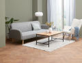 Sofa giường  JYSK Paradis  vải polyester  xám nhạt  R209xS80/104xC80cm. 