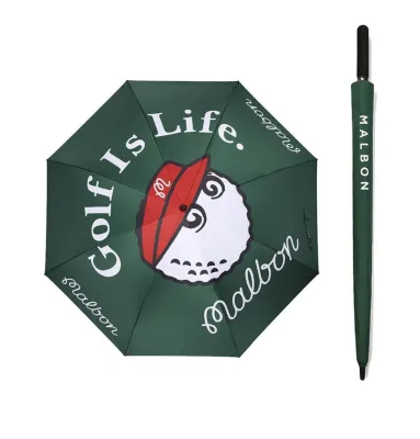 Malbon Golf Oversized Parasol Umbrella Umbrella 133cm Umbrella Diameter Black Rubber Umbrella Cloth Upf50 Uv Protection Sunscreen imported 2026 Authentic NEW
