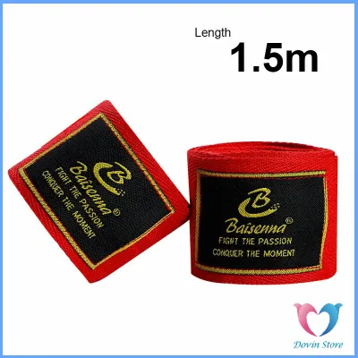 D.S. 1คู่ ผ้าพันมือนักมวย อุปกรณ์มวยไทย ป้องกันมือเจ็บ Boxing wristband