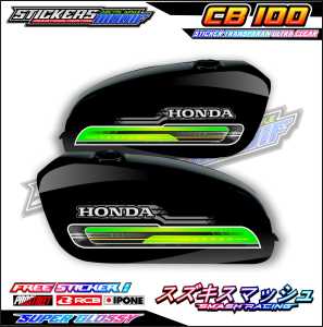 STRIPING VARIASI HONDA CB 100 / STICKER LIST MOTOR HONDA CB 100